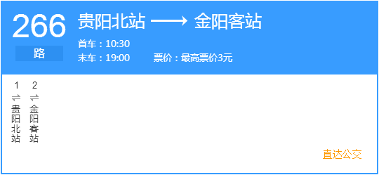 貴陽(yáng)市公交266路路線